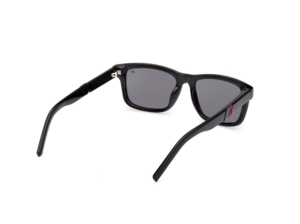 Occhiali da sole K-Way KW0026 (01A) colore nero lucido forma rettangolare lenti fumo