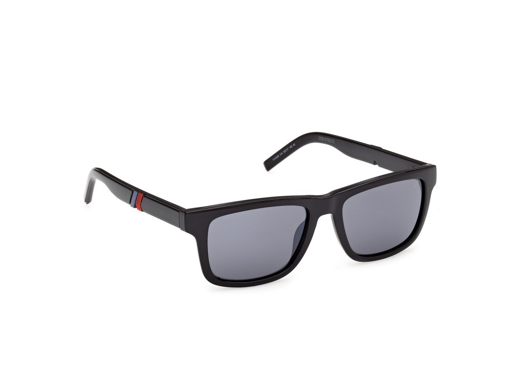 Occhiali da sole K-Way KW0026 (01A) colore nero lucido forma rettangolare lenti fumo