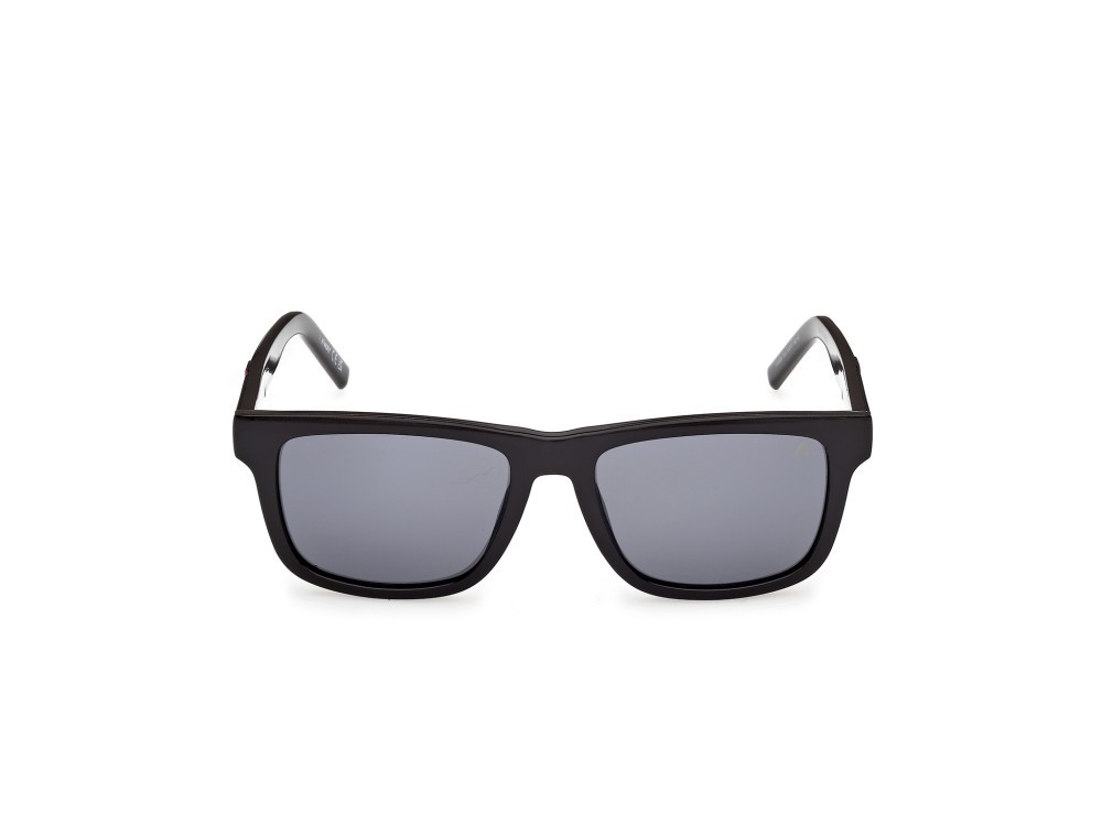 Occhiali da sole K-Way KW0026 (01A) colore nero lucido forma rettangolare lenti fumo