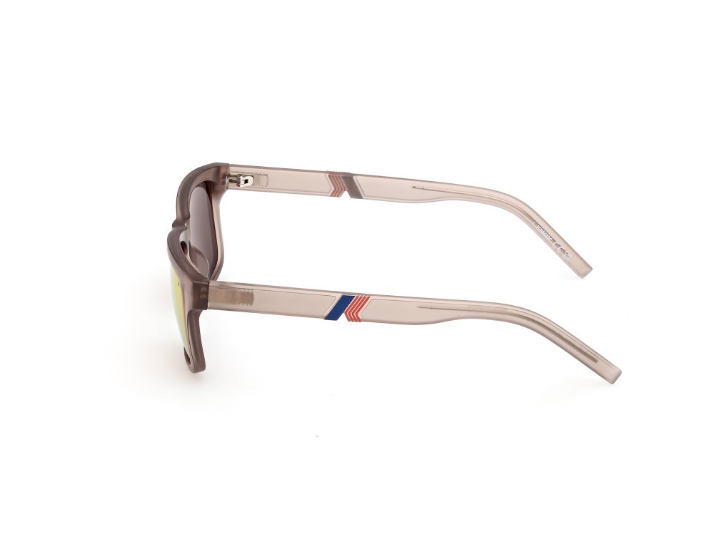 Occhiali da sole K-Way KW0026 (58L) colore beige opaco forma rettangolare lenti roviex specchiato