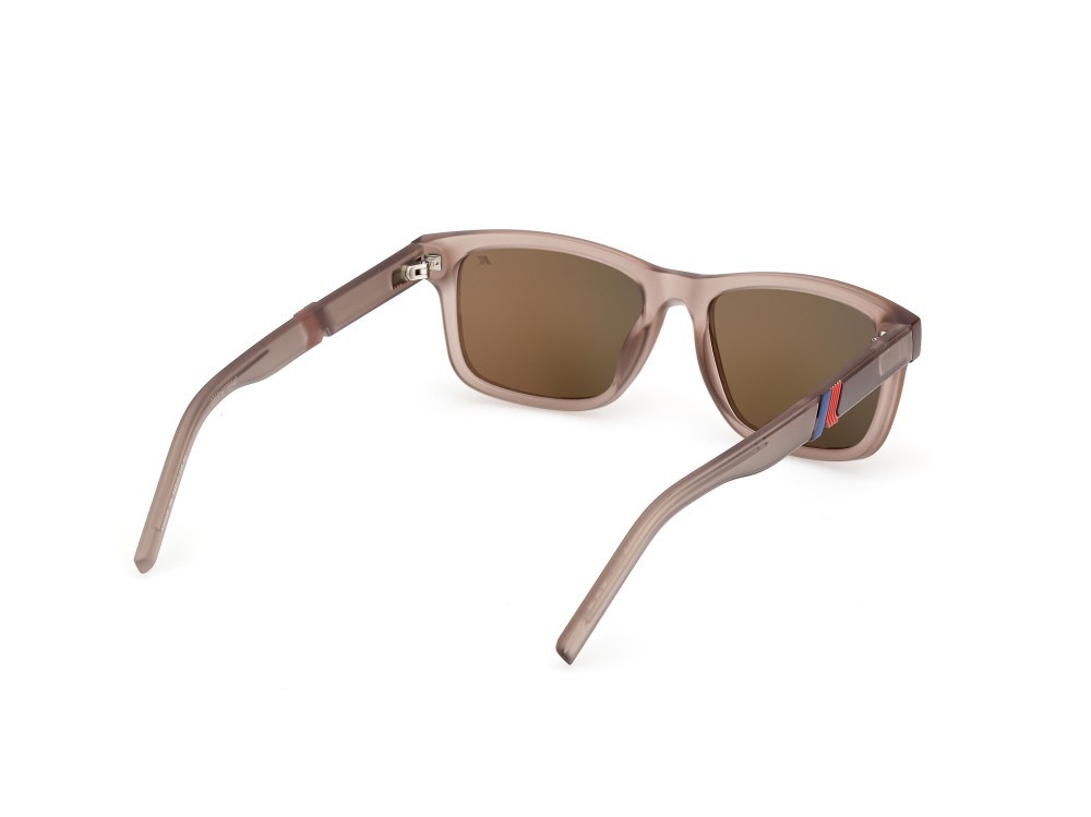 Occhiali da sole K-Way KW0026 (58L) colore beige opaco forma rettangolare lenti roviex specchiato