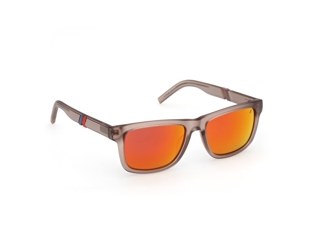 Occhiali da sole K-Way KW0026 (58L) colore beige opaco forma rettangolare lenti roviex specchiato