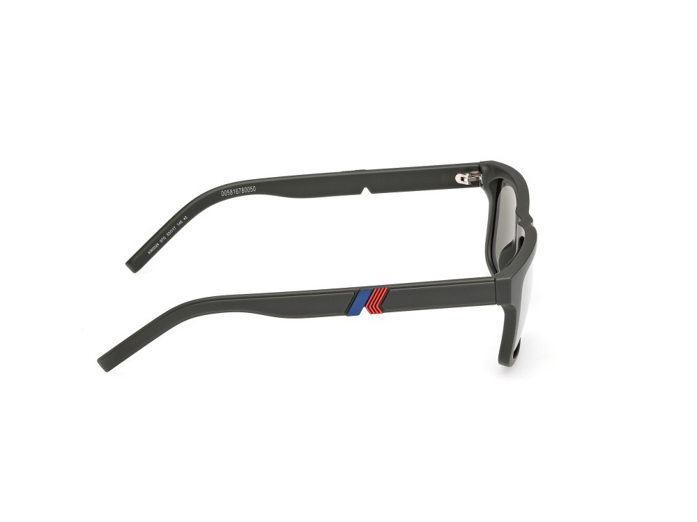 Occhiali da sole K-Way KW0026 (97G) colore verde scuro opaco forma rettangolare lenti marrone specchiato