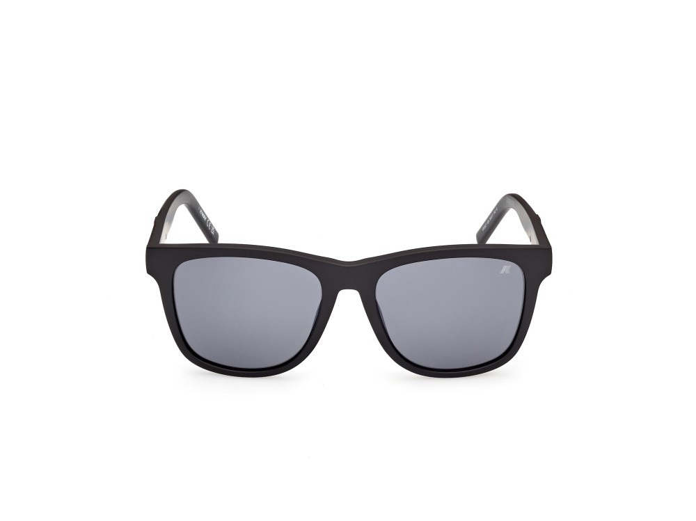 Occhiali da sole K-Way KW0027 (02A) colore nero opaco forma rotondo lenti fumo