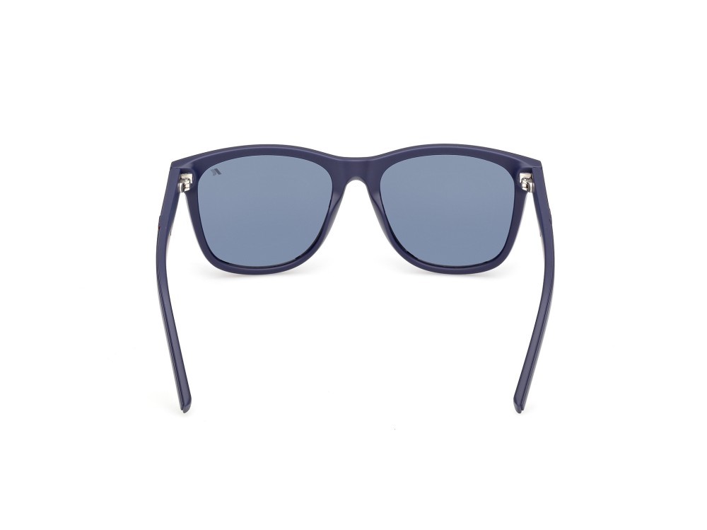 Occhiali da sole K-Way KW0027 (91V) colore blu opaco  forma rotondo lenti blu polar.