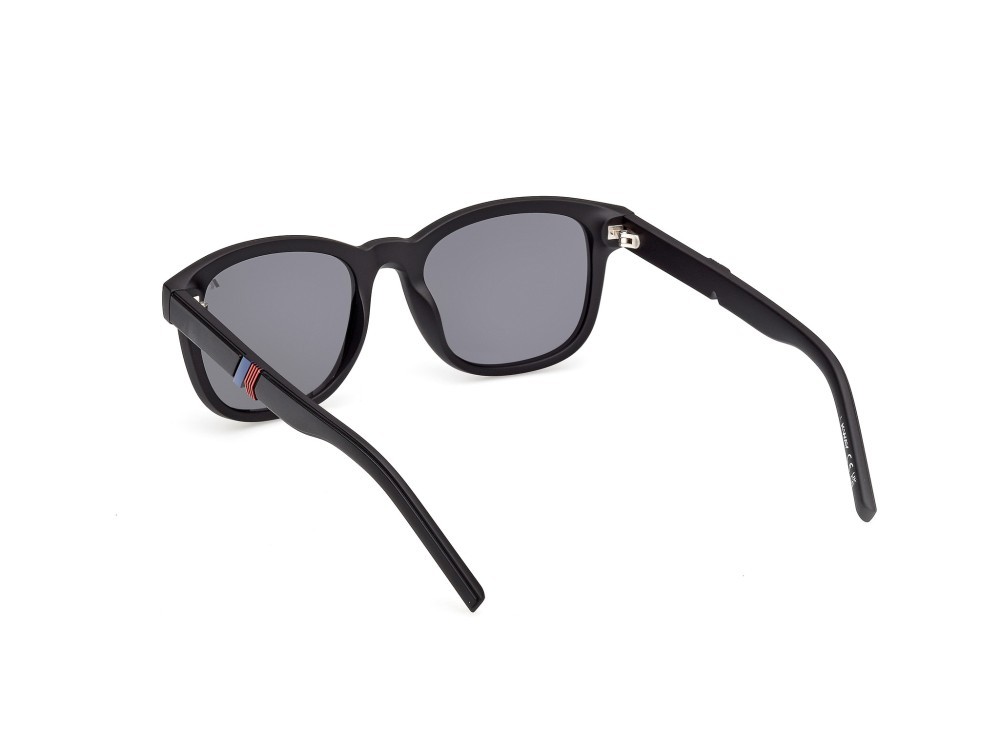Occhiali da sole K-Way KW0028 (02A) colore nero opaco  forma rotondo lenti fumo