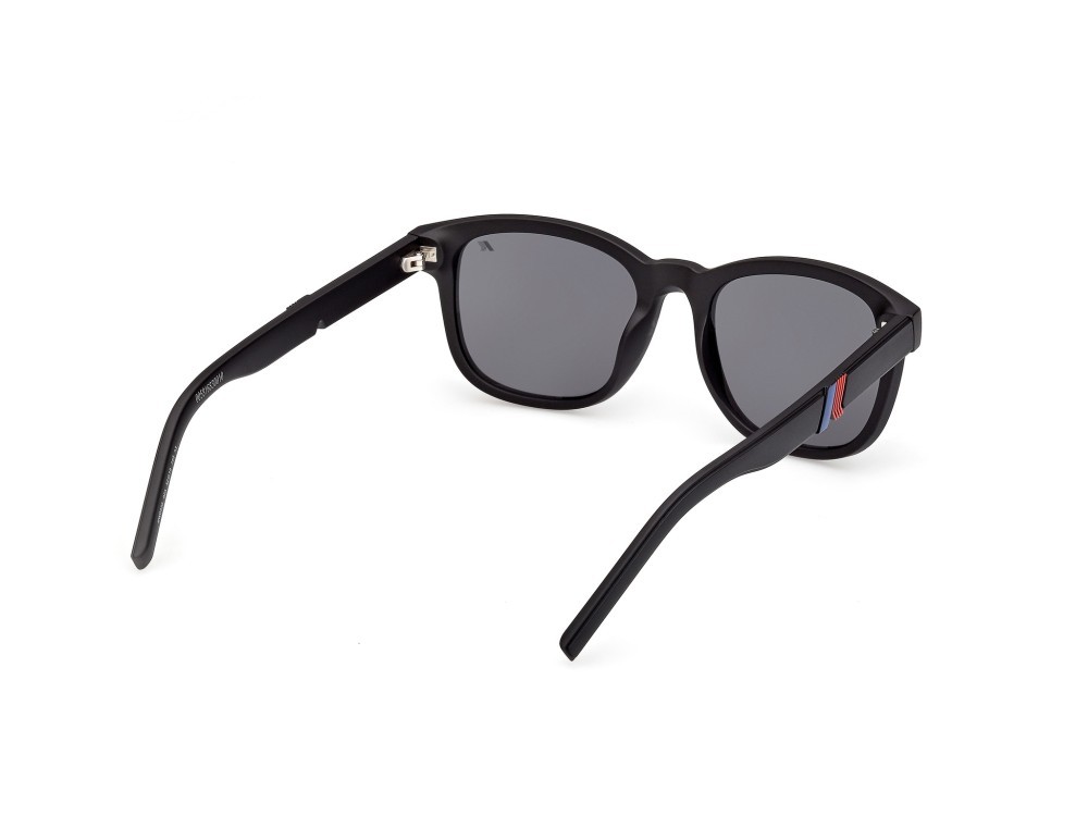 Occhiali da sole K-Way KW0028 (02A) colore nero opaco  forma rotondo lenti fumo