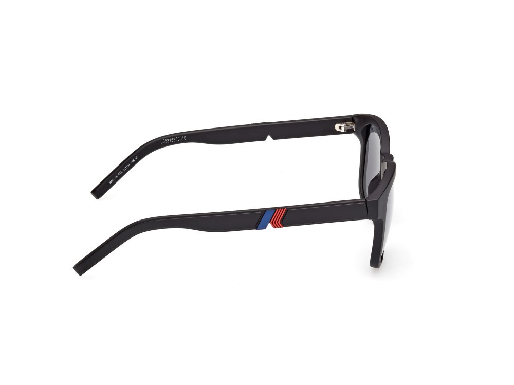 Occhiali da sole K-Way KW0028 (02A) colore nero opaco  forma rotondo lenti fumo