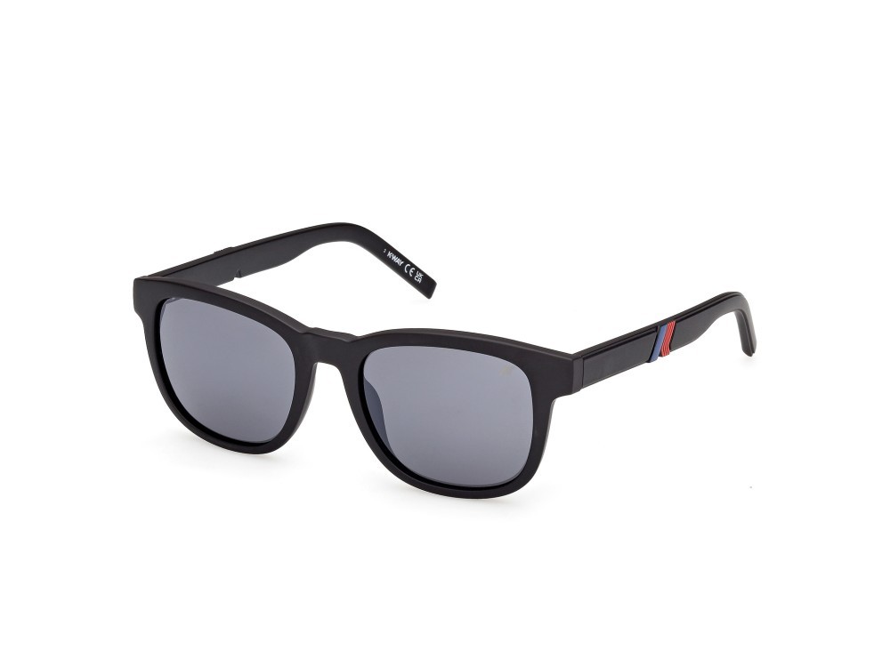 Occhiali da sole K-Way KW0028 (02A) colore nero opaco  forma rotondo lenti fumo