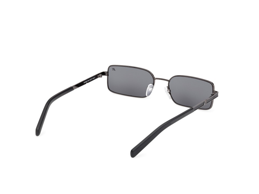 Occhiali da sole K-Way KW0029 (08A) colore antracite lucido - nero opaco forma geometrico lenti fumo