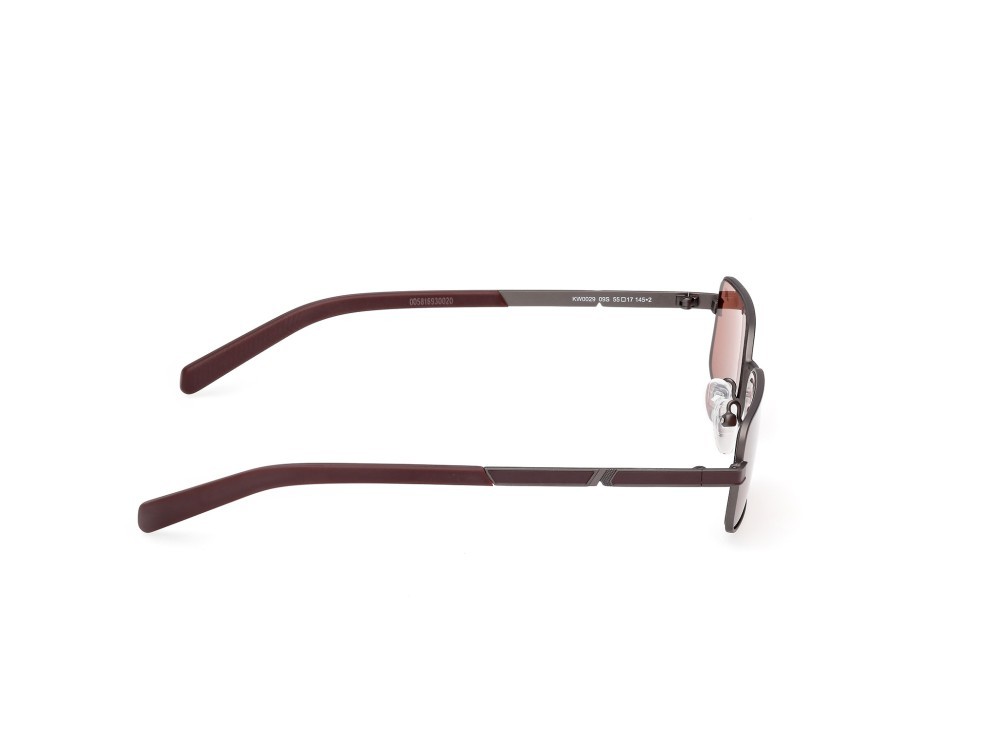 Occhiali da sole K-Way KW0029 (09S) colore antracite opaco - bordeaux opaco forma geometrico lenti bordeaux