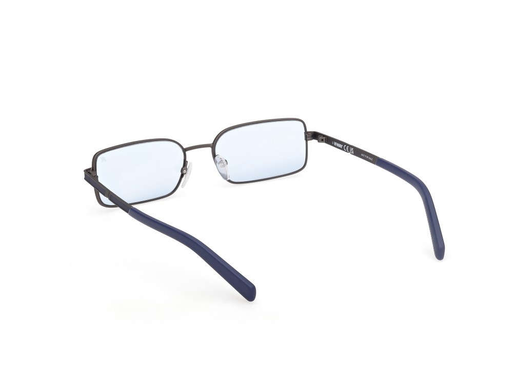 Occhiali da sole K-Way KW0029 (09V) colore antracite opaco - blu opaco forma geometrico lenti blu
