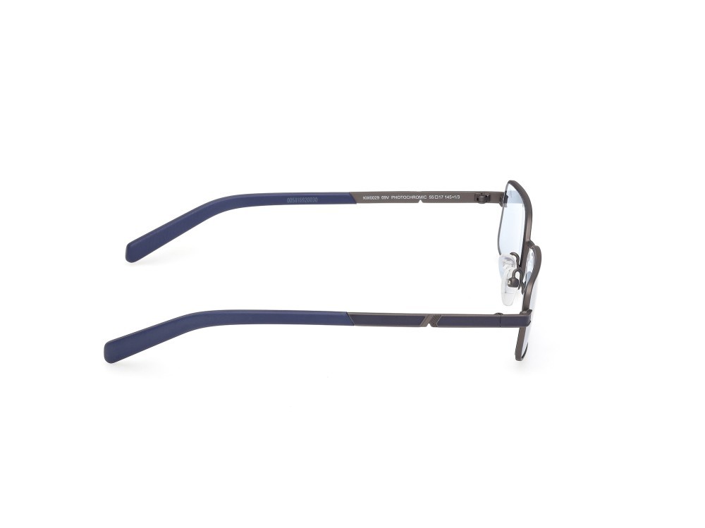 Occhiali da sole K-Way KW0029 (09V) colore antracite opaco - blu opaco forma geometrico lenti blu