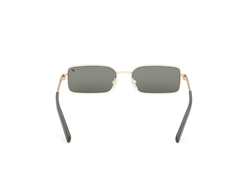 Occhiali da sole K-Way KW0029 (32N) colore oro pallido opaco - verde scuro opaco forma geometrico lenti verde