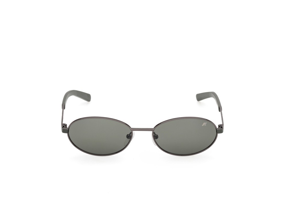 Occhiali da sole K-Way KW0030 (08N) colore antracite lucido - verde scuro opaco forma ovale lenti verde