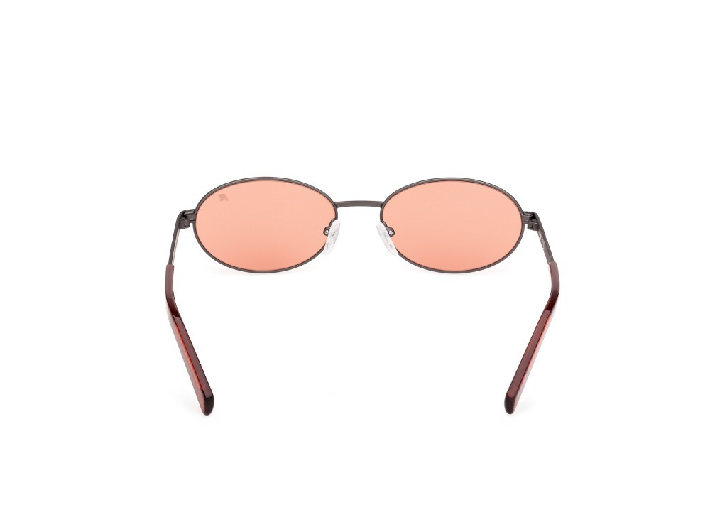 Occhiali da sole K-Way KW0030 (09J) colore antracite opaco - rosso scuro lucido forma ovale lenti roviex