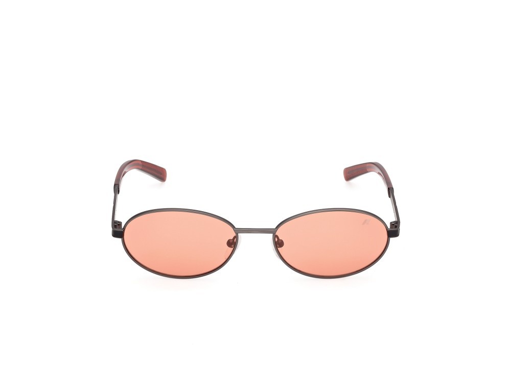Occhiali da sole K-Way KW0030 (09J) colore antracite opaco - rosso scuro lucido forma ovale lenti roviex