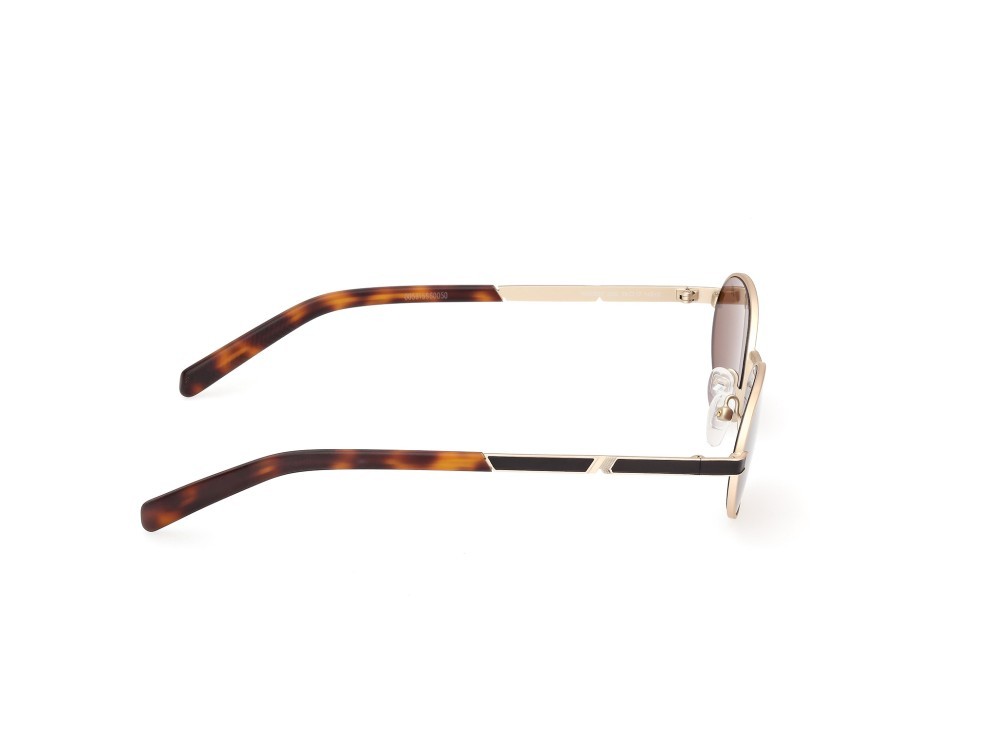 Occhiali da sole K-Way KW0030 (32E) colore oro pallido opaco - avana scura forma ovale lenti marrone