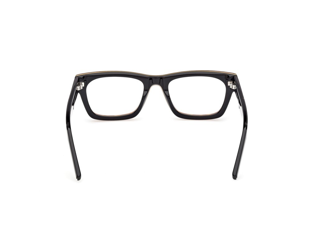 Eyeglasses K-Way KW5001 (056) color avana/monocolore - nero lucido shape rectangle 
