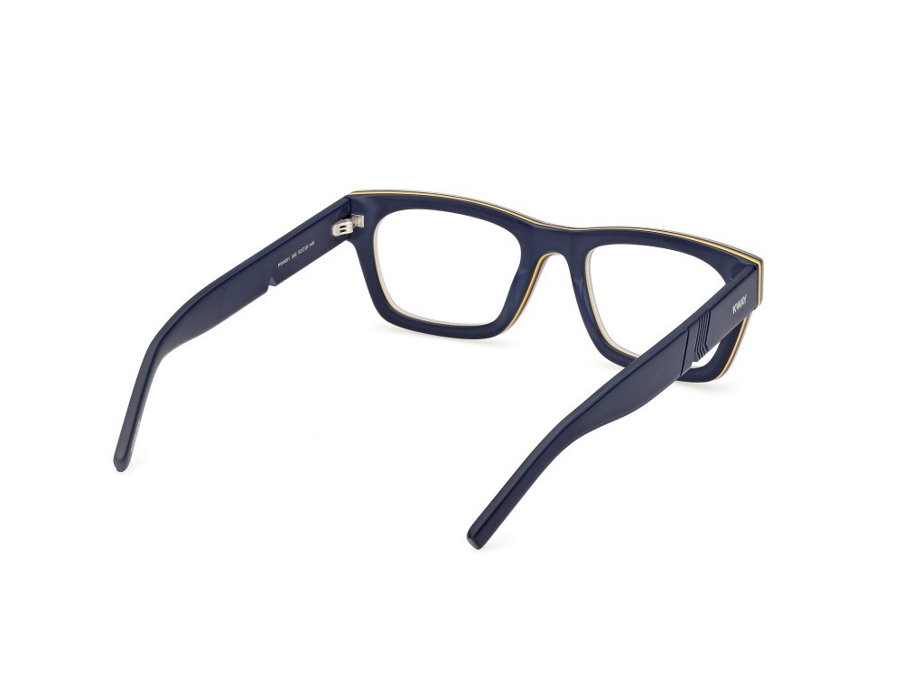 Eyeglasses K-Way KW5001 (092) color blu/monocolore - blu opaco shape rectangle 