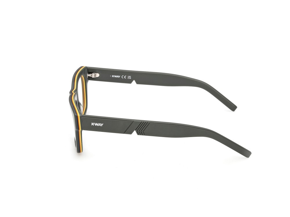 Eyeglasses K-Way KW5001 (097) color verde scuro opaco shape rectangle 