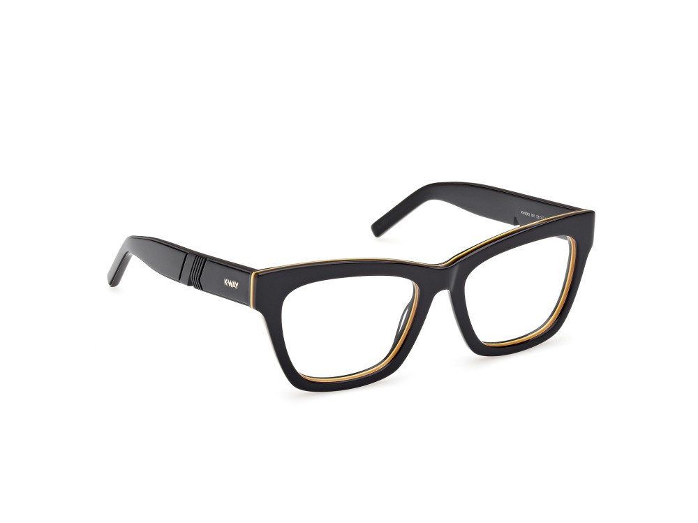 Eyeglasses K-Way KW5002 (001) color nero lucido shape cat eye 