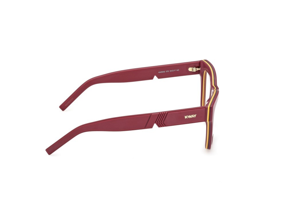 Eyeglasses K-Way KW5002 (070) color bordeaux opaco shape cat eye 
