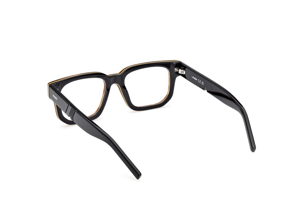 Occhiali da vista K-Way KW5004 (056) colore avana/monocolore - nero lucido forma quadrato 