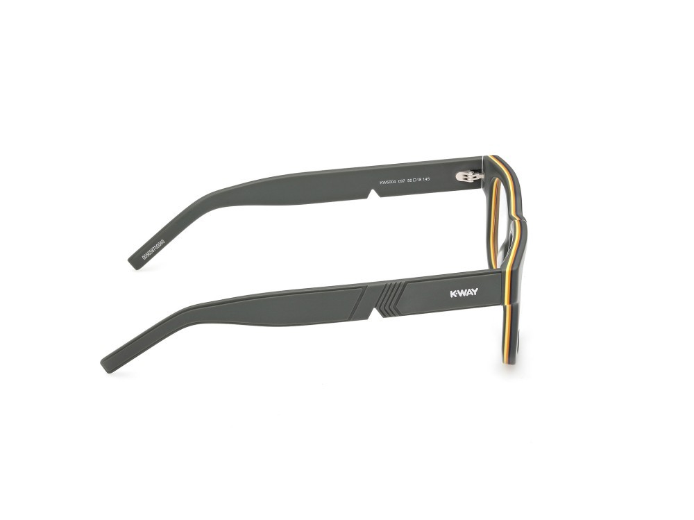 Occhiali da vista K-Way KW5004 (097) colore verde scuro opaco  forma quadrato 