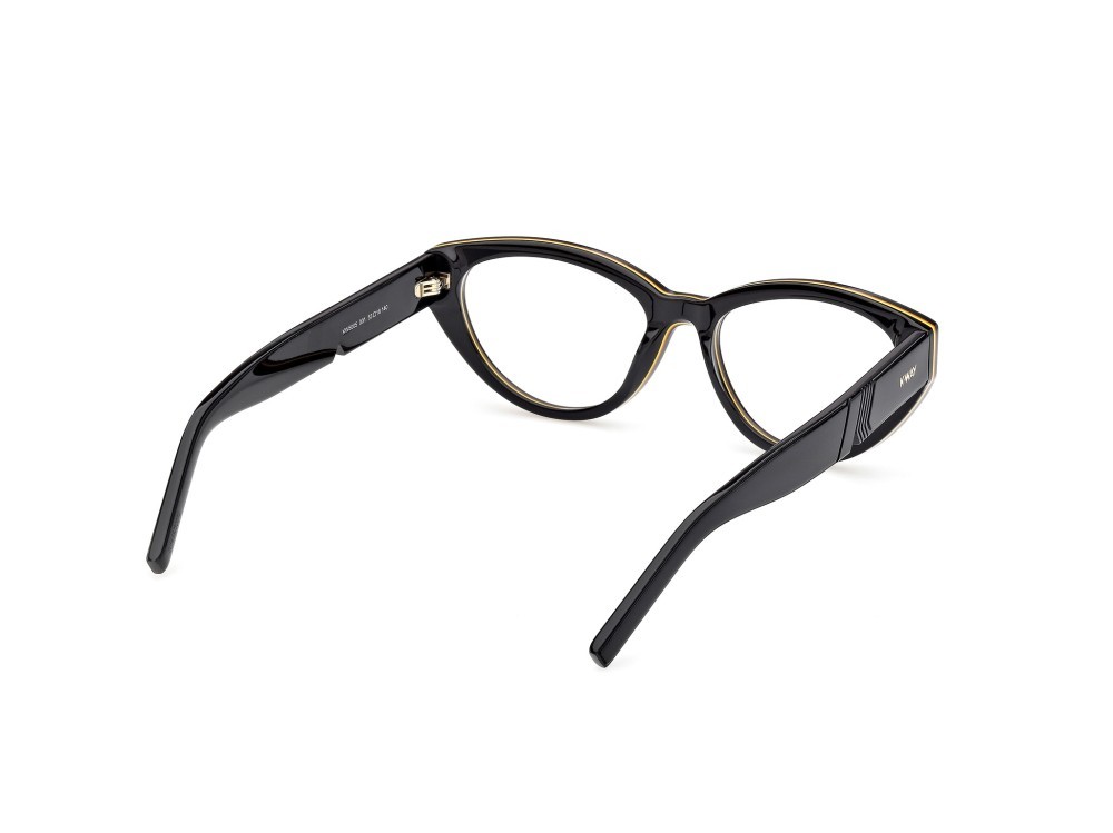 Occhiali da vista K-Way KW5005 (001) colore nero lucido forma cat eye 