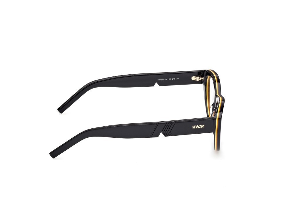 Occhiali da vista K-Way KW5005 (001) colore nero lucido forma cat eye 