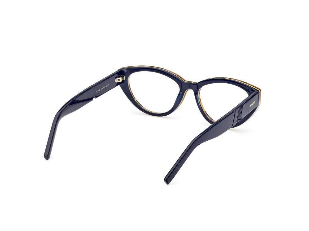 Occhiali da vista K-Way KW5005 (056) colore avana/monocolore - blu opaco forma cat eye 
