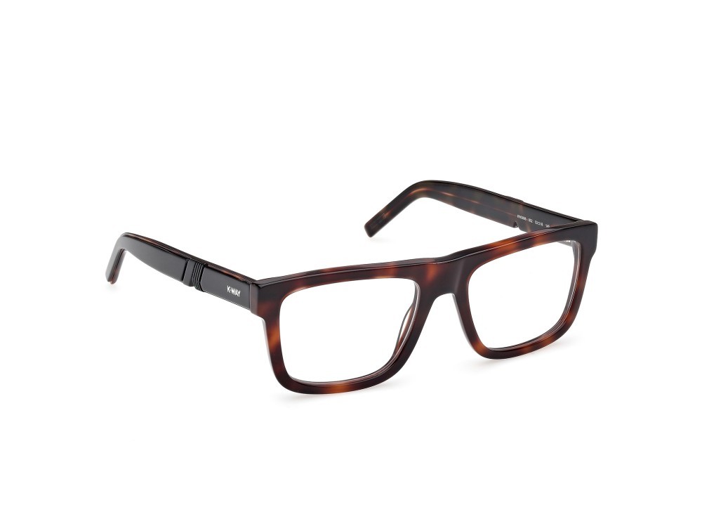Eyeglasses K-Way KW5006 (052) color avana scura - verde chiaro/avana shape rectangle 