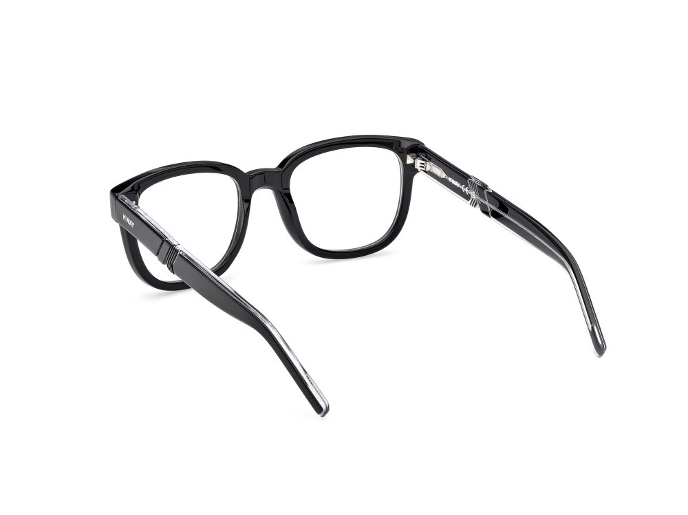 Eyeglasses K-Way KW5007 (001) color nero lucido - nero/cristallo shape round 