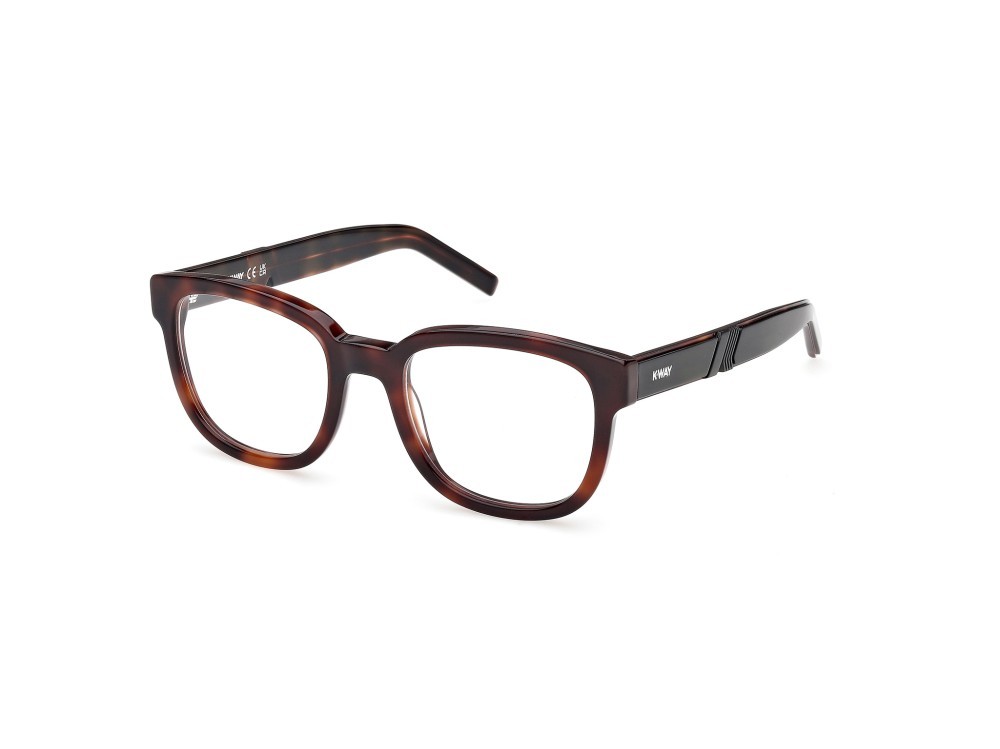 Eyeglasses K-Way KW5007 (052) color avana scura - verde chiaro/avana shape round 