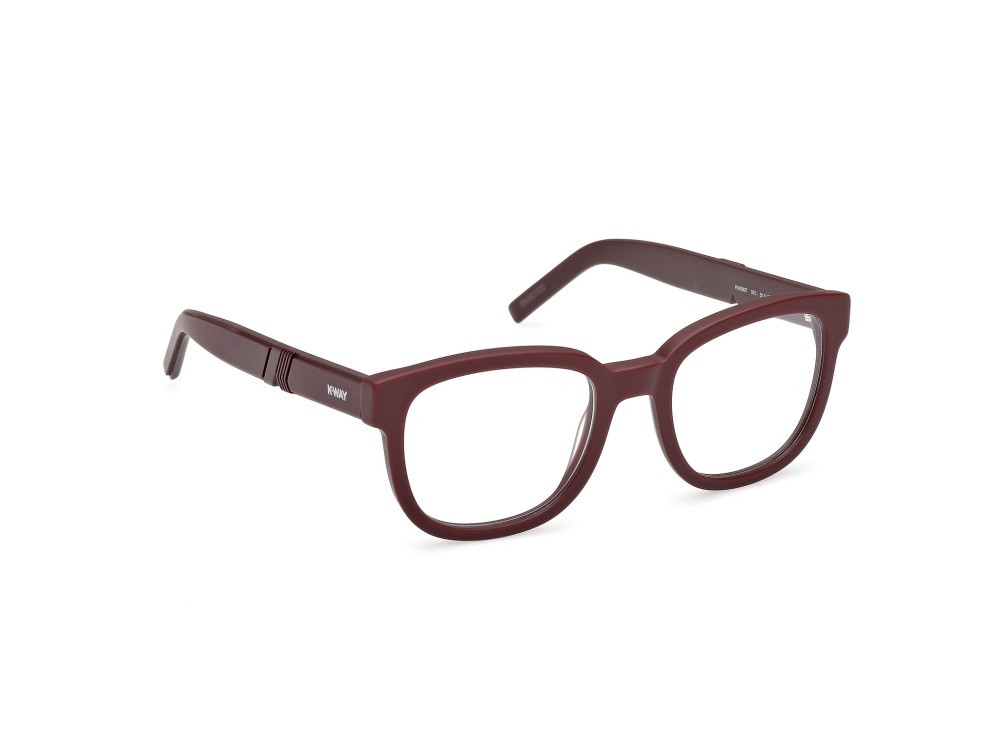 Eyeglasses K-Way KW5007 (070) color bordeaux opaco - bordeaux/monocolore shape round 