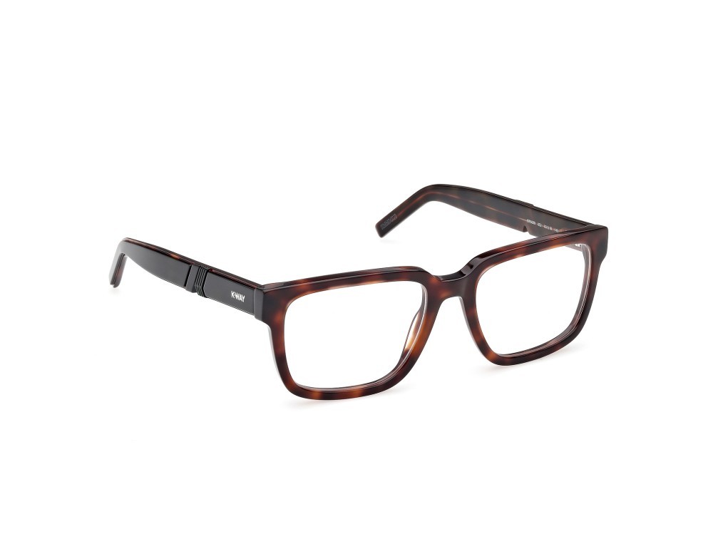 Eyeglasses K-Way KW5008 (052) color avana scura - verde chiaro/avana shape square 