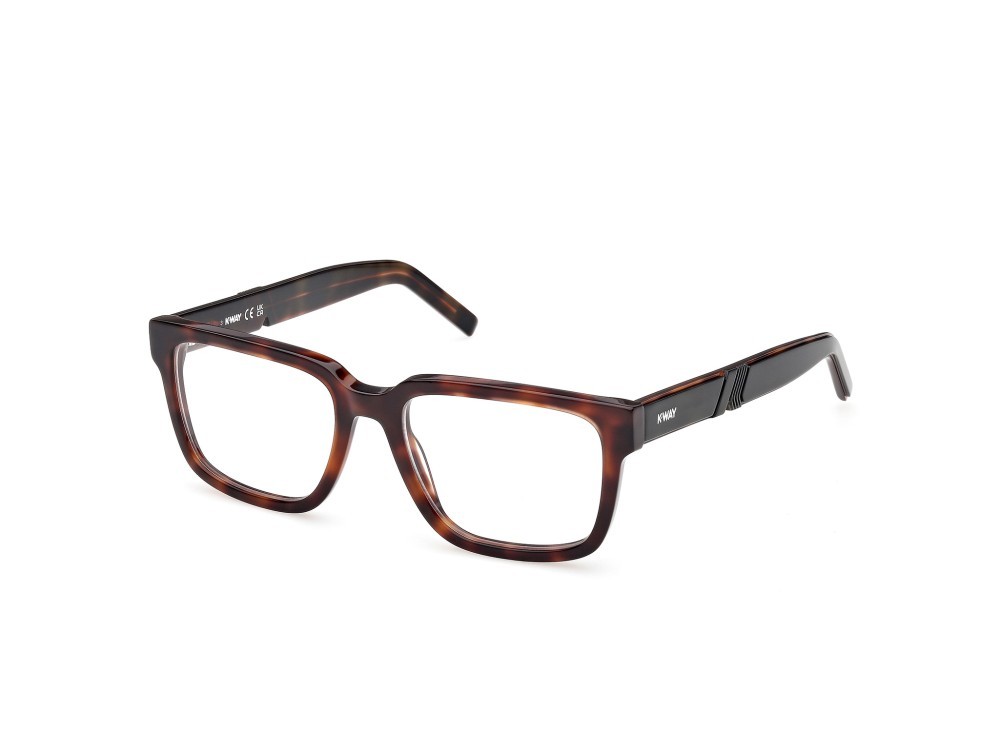 Eyeglasses K-Way KW5008 (052) color avana scura - verde chiaro/avana shape square 
