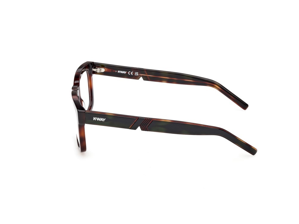 Eyeglasses K-Way KW5009 (052) color avana scura - verde chiaro/avana shape rectangle 