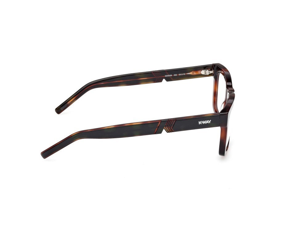 Eyeglasses K-Way KW5009 (052) color avana scura - verde chiaro/avana shape rectangle 