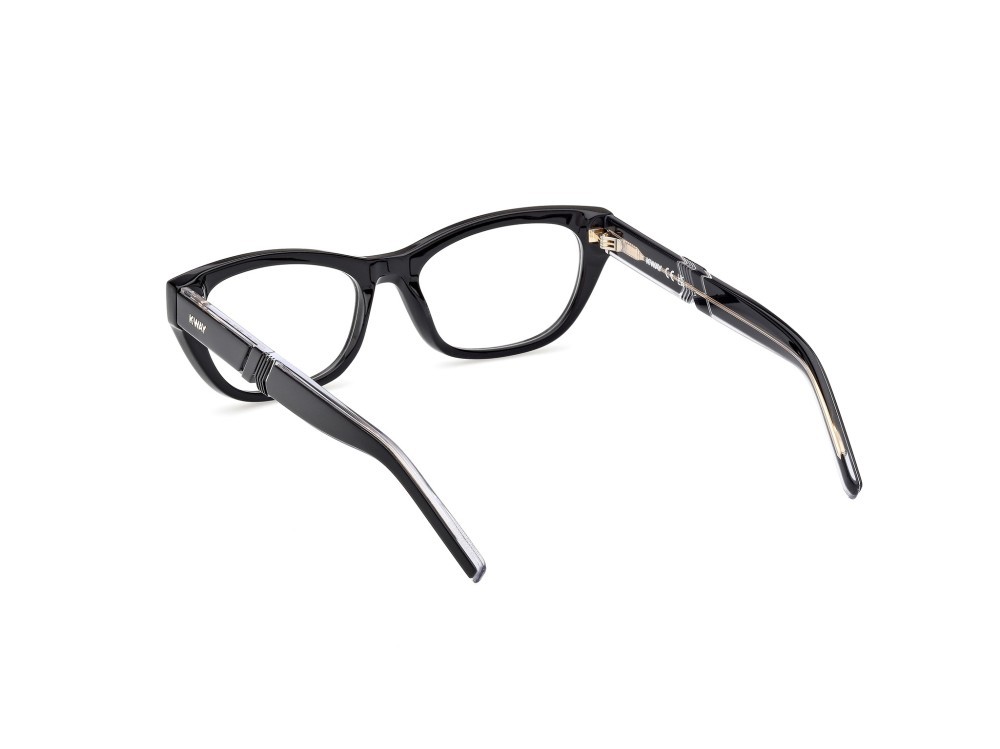 Eyeglasses K-Way KW5010 (001) color nero lucido - nero/cristallo shape cat eye 