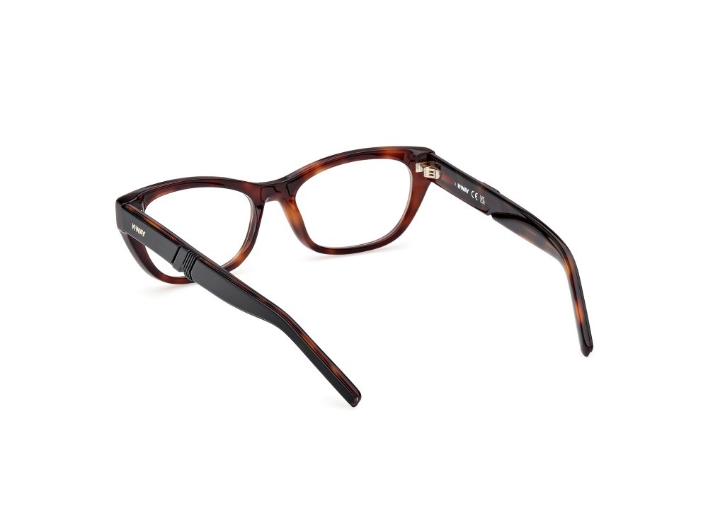 Eyeglasses K-Way KW5010 (052) color avana scura - verde chiaro/avana shape cat eye 