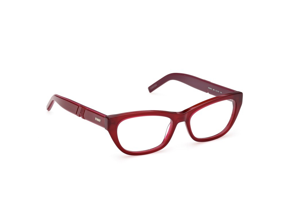 Eyeglasses K-Way KW5010 (069) color bordeaux lucido - bordeaux/monocolore shape cat eye 