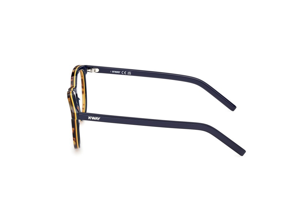 Occhiali da vista K-Way KW5018 (056) colore avana bionda / blu lucido forma rotondo 