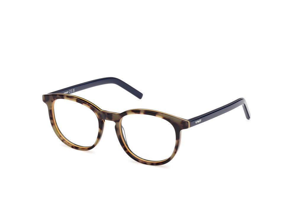 Occhiali da vista K-Way KW5018 (056) colore avana bionda / blu lucido forma rotondo 