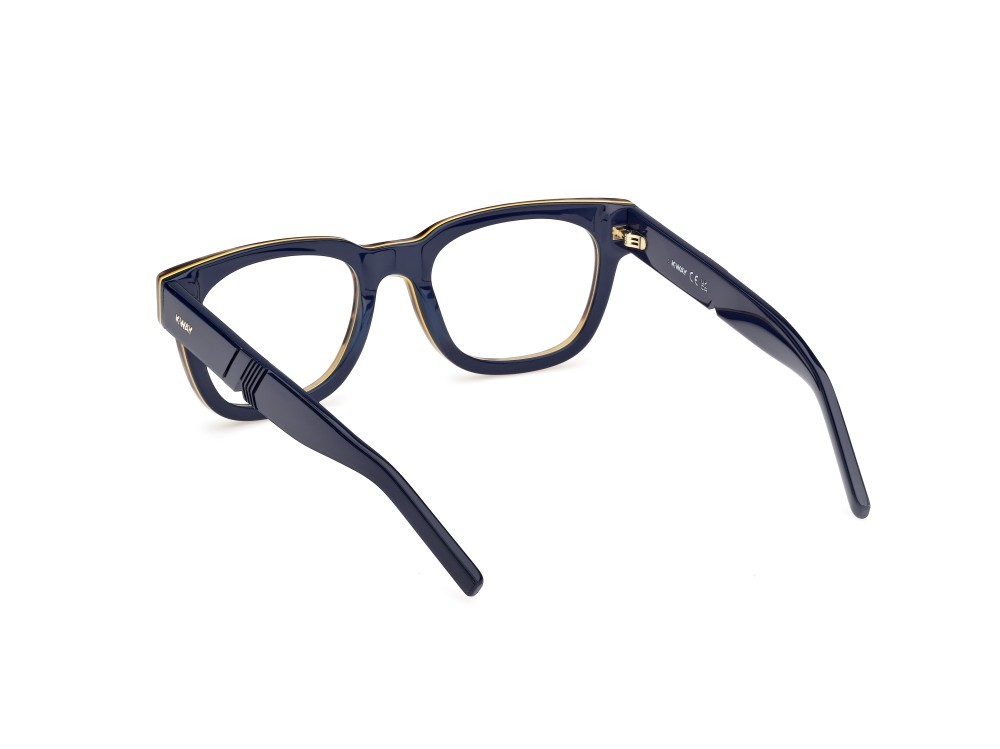 Occhiali da vista K-Way KW5019 (053) +clip-on colore avana bionda / blu lucido forma rettangolare 