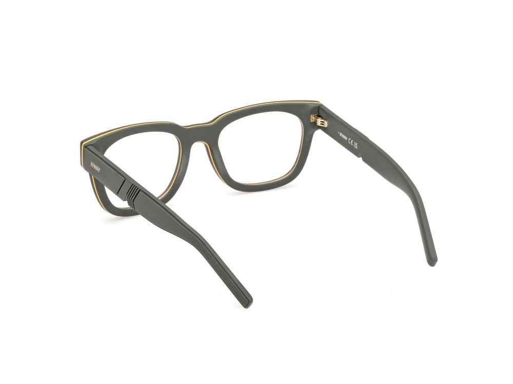 Occhiali da vista K-Way KW5019 (097) +clip-on colore verde scuro opaco forma rettangolare 