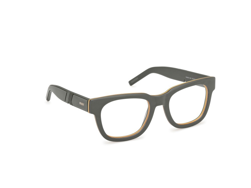 Occhiali da vista K-Way KW5019 (097) +clip-on colore verde scuro opaco forma rettangolare 