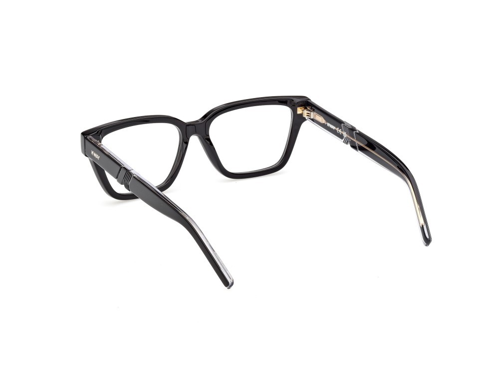 Occhiali da vista K-Way KW5020 (001) colore nero lucido / nero/cristallo forma farfalla 