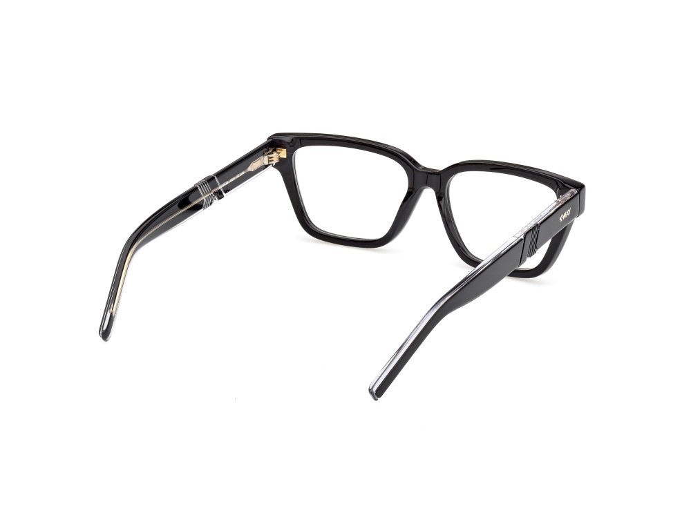 Occhiali da vista K-Way KW5020 (001) colore nero lucido / nero/cristallo forma farfalla 